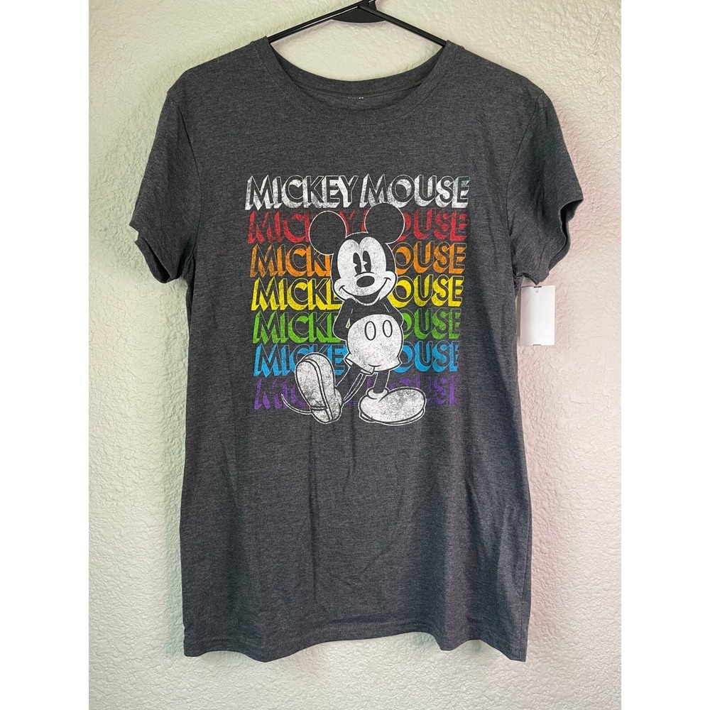 NWT‎ Disney Mickey Mouse Graphic Tee Colorful Print Short Sleeve T-Shirt XL